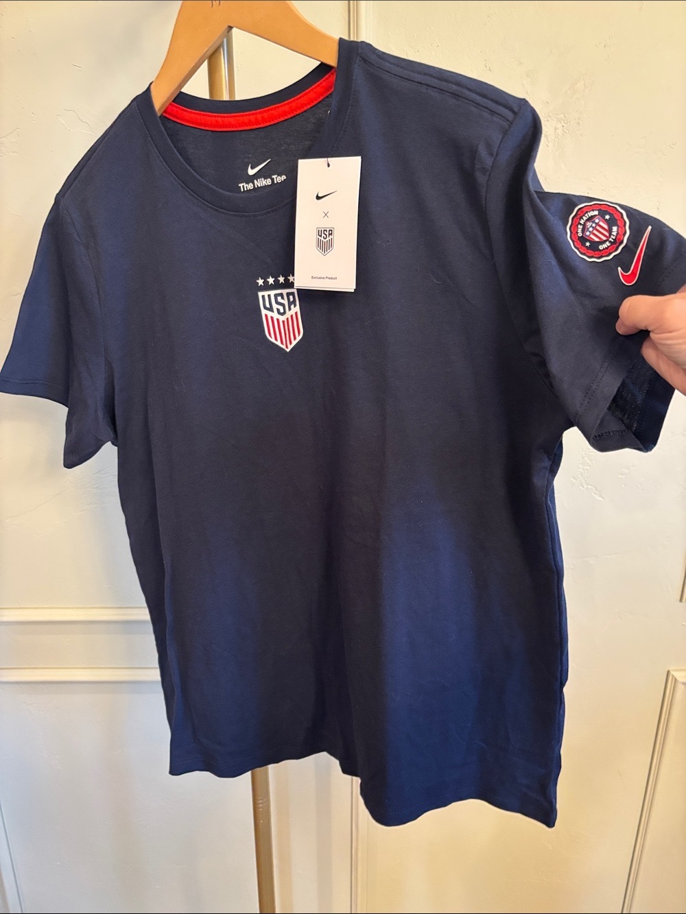 Nike Women’s USA Olympic Patriotic Tee Short-Sleeve Large NWT